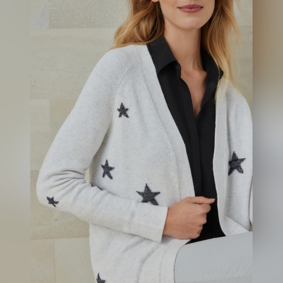 The White company Sparkle Star Cardigan with Alpaca, size US M - Picture 10 of 10